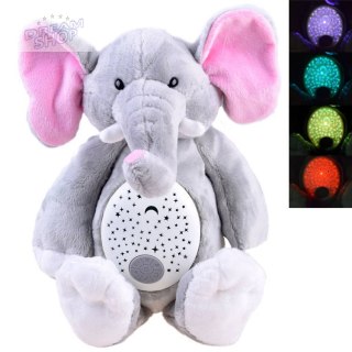 Projektor pluszowy Słonik pozytywka słoń ZA3419