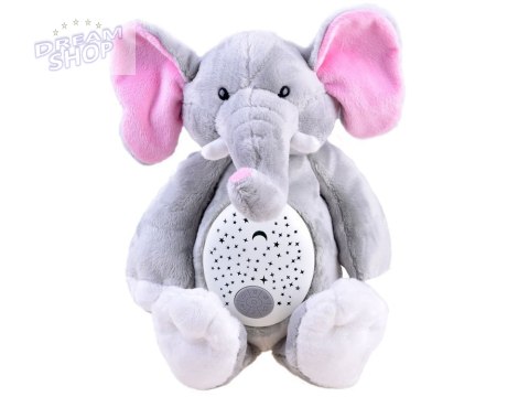 Projektor pluszowy Słonik pozytywka słoń ZA3419