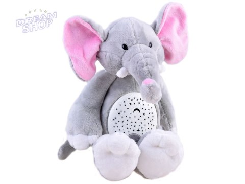 Projektor pluszowy Słonik pozytywka słoń ZA3419