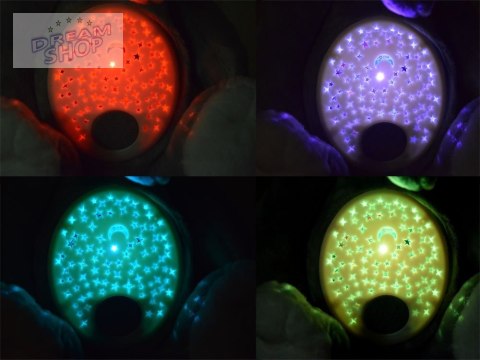 Projektor pluszowy Słonik pozytywka słoń ZA3419