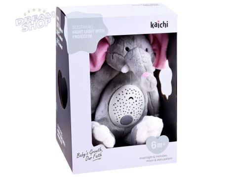 Projektor pluszowy Słonik pozytywka słoń ZA3419