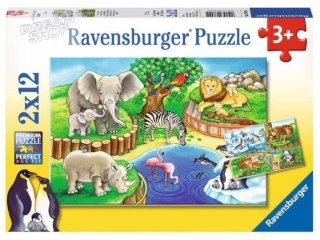 Puzzle 2x12 Zwięta w zoo