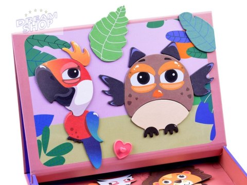 Puzzle Magnetyczne Zwierzęta 54 el tablica Magnetyczna Układanka ZA3971