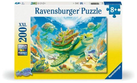 Puzzle dla dzieci 2D: Żółw 200el