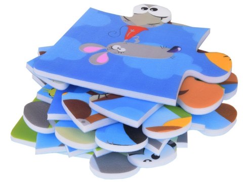 Puzzle piankowe ZWIERZĘTA Kolorowa mata dla niemowląt 90x90cm ZA3151