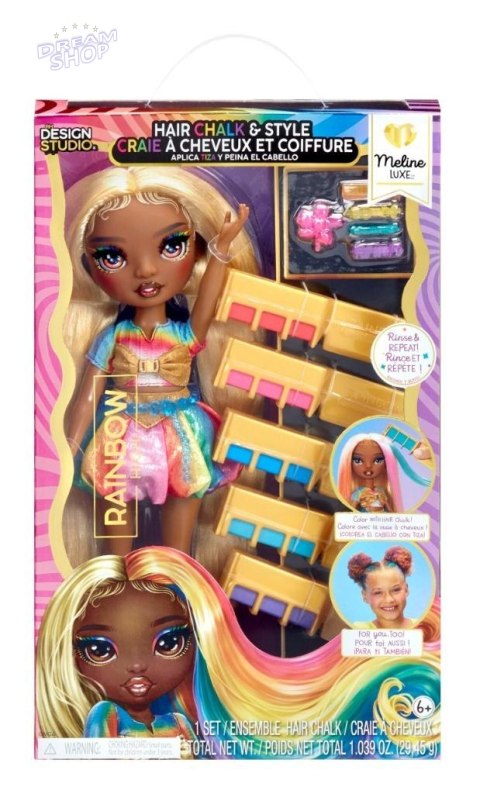 Rainbow High Hair Chalk&Style Doll- Meline (Gold)