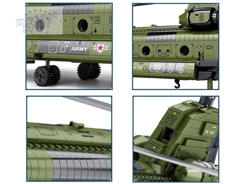 Reobrix Licencjonowane Klocki Helikopter CH-47 Chinook 1458 ele ZA5802