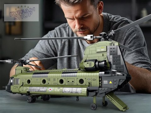 Reobrix Licencjonowane Klocki Helikopter CH-47 Chinook 1458 ele ZA5802