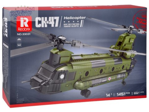 Reobrix Licencjonowane Klocki Helikopter CH-47 Chinook 1458 ele ZA5802
