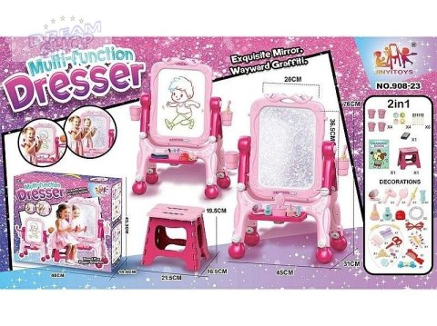 Toaletka z wysposażeniem i tablicą-znikopisem Toaletka z wysposażeniem i tablicą-znikopisem