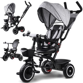 Rowerek dziecięcy trójkołowy Tiny Bike 3w1 z daszkiem OBRACANY SP0650