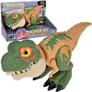 Ruchomy DINOZAUR Tyranozaur Rex Dźwięk + światło ZIELONY ZA5589