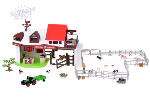 SERIA ZWIERZĘTA FARMA Duży zestaw "WETERYNARZ na wsi" 102 elementy ZA5350