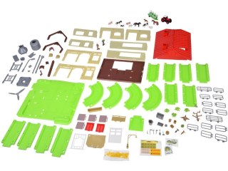 SERIA ZWIERZĘTA FARMA Stodoła z drogą + traktor, figurki i akcesoria ZA5687