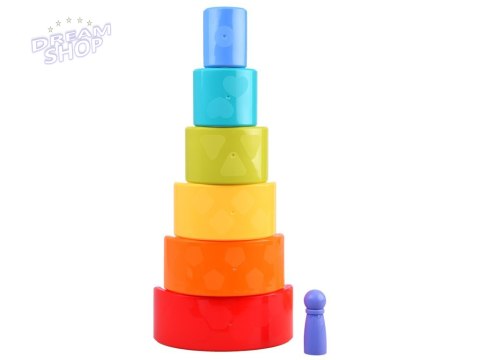 Tęczowy kameleon układanka montessori 18m+ ZA4532