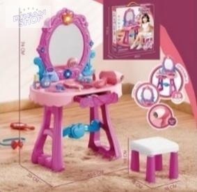 Toaletka B/O z krzesełkiem 23el 49x29x74cm Toaletka B/O z krzesełkiem 23el 49x29x74cm