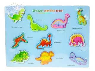 Układanka puzzle drewniane dinozaury