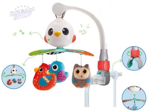 Urocza grająca Karuzela dla niemowląt 3w1 ZA4537