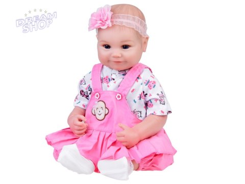 Urocza miękka Lalka bobas 50 cm jak żywa + pampers butelka ZA5359