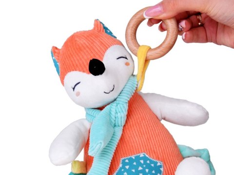 Uroczy Lisek Zawieszka do wózka + grzechotka dla niemowlaka ZA5213