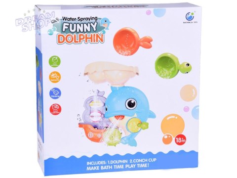 Wesoły Delfin zabawka do kąpieli + łódka z pingwinami ZA5064