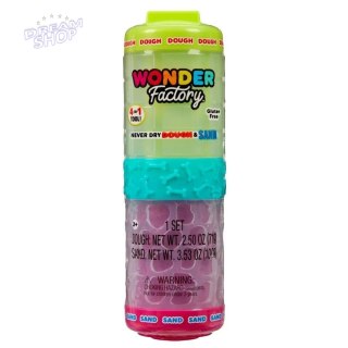 Wonder Factory Never Dry Dough&Sand Green Pink