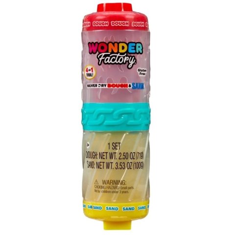 Wonder Factory Never Dry Dough&Sand Red Yellow