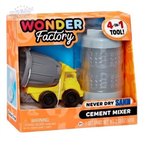 Wonder Factory Never Dry Sand - Blue +Cement Mixer Wonder Factory Never Dry Sand - Blue +Cement Mixer