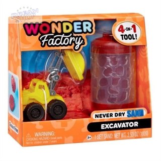 Wonder Factory Never Dry Sand - Red + Excavator