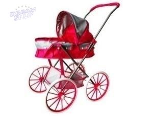 Wózek gondola duże koła różowy Wózek gondola duże koła różowy