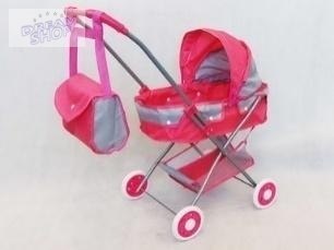 Wózek gondola różowo-szary Wózek gondola różowo-szary