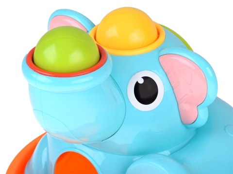 Zabawka edukacyjna Słonik sorter zbijak z młoteczkiem i piłeczkami ZA5910