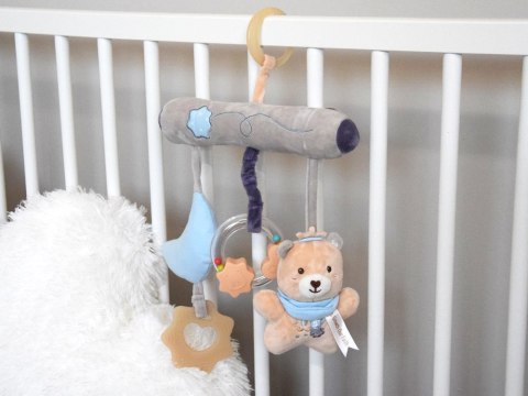 Zawieszka do łóżeczka z Miś Gryzak Grzechotka Prezent dla noworodka ZA5878