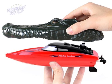 Zdalnie sterowana Łódka Krokodyl 2w1 na pilota RC0576