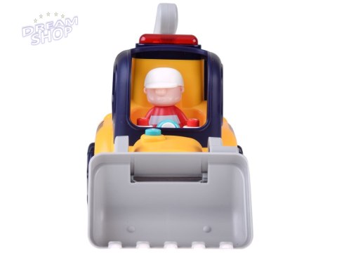 Zdalnie sterowane auto budowlane SPYCHACZ-KOPARKA Dźwięk + światła ZA5669