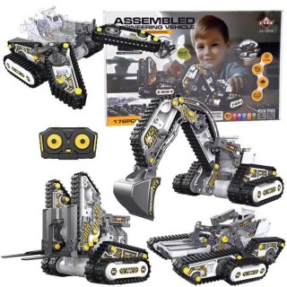 Zestaw 4w1 do składania Maszyny budowlane Zdalnie sterowane 176-ele RC0665