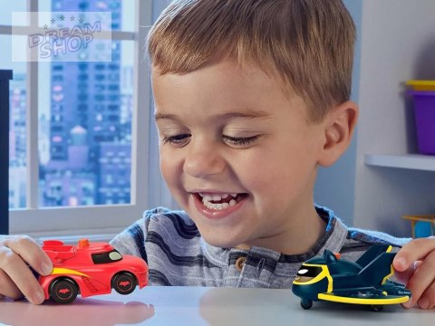 Zestaw autek DC BATWHEELS Pojazdy ze światłami Batwing Redbird ZA6046