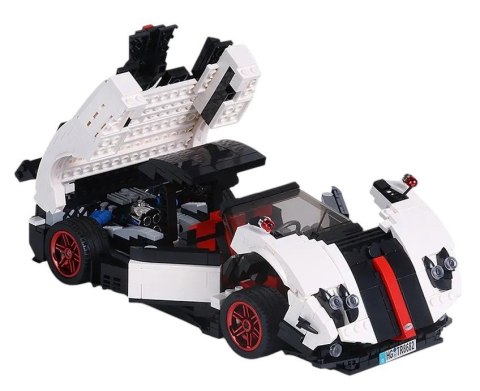 Zestaw Klocków Autko Sportowe 960el.Białe