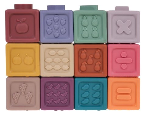 Zestaw Kostek Sensorycznych Liczby 12el.