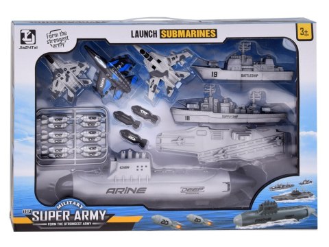 Zestaw Łódź podwodna Statki bitwa morska ZA3812