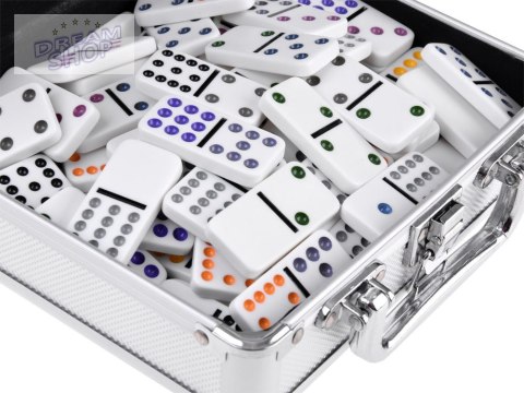 Zestaw gier GRA Domino + Meksykański pociąg Metalowy kuferek GR0630