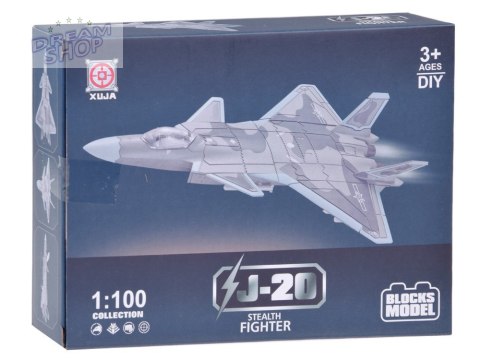 Zestaw klocków samolot bojowy J-20 model 1:100 ZA5026