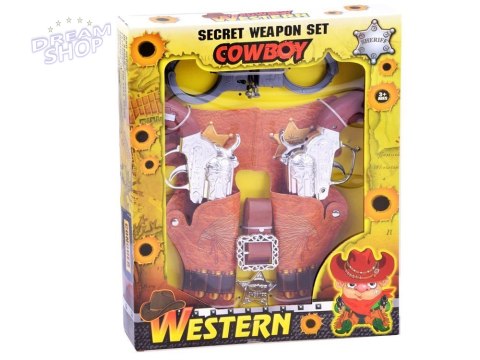 Zestaw kowboja rewolwer kowbojski pistolet ZA2452 Zestaw kowboja rewolwer kowbojski pistolet ZA2452