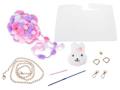 Zestaw kreatywny Zrób to sam - Puszysta pomponiasta TOREBKA DIY ZA5814