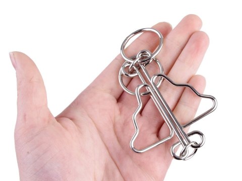 Zestaw łamigłówek metalowych puzzle układanka logiczna ZA1132