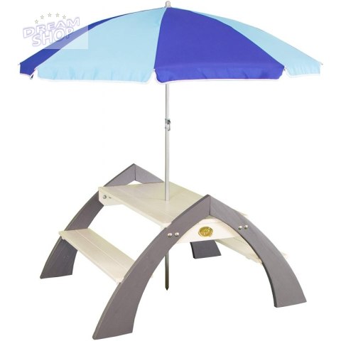 AXI Drewniany Wielofunkcyjny Zestaw Stół + Ławeczki + Parasol AXI Drewniany Wielofunkcyjny Zestaw Stół + Ławeczki + Parasol