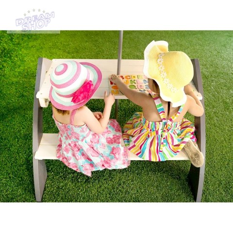 AXI Drewniany Wielofunkcyjny Zestaw Stół + Ławeczki + Parasol AXI Drewniany Wielofunkcyjny Zestaw Stół + Ławeczki + Parasol