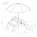 AXI Drewniany Wielofunkcyjny Zestaw Stół + Ławeczki + Parasol