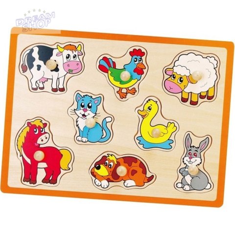 Drewniane Puzzle Farma Układanka Viga Toys Drewniane Puzzle Farma Układanka Viga Toys