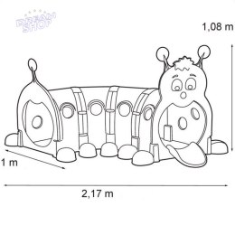 Feber Modułowy Tunel Zabawowy Gąsienica Plac Zabaw